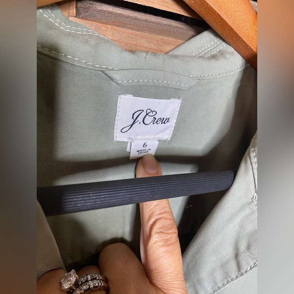 J.Crew khaki foundry Chino short classic coveralls long sleeve romper size 6 - Picture 8 of 11